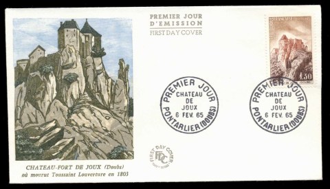 France-1965-Chateau-de-Joux-FDC_1