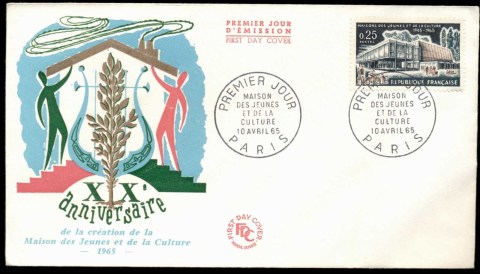 France-1965-House-of-Yourh-Cultues-FDC