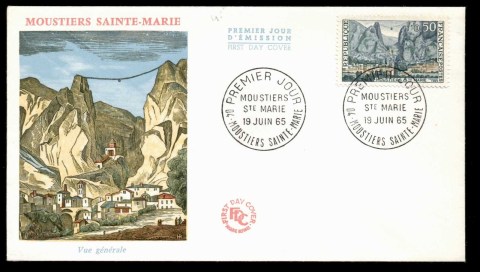 France-1965-Moustiers-Sainte-Marie-FDC