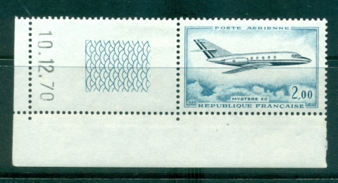 France-1965-Mystere-20-Airplane-MLH-lot34867