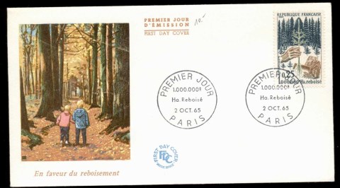 France-1965-Reforestation-Campaign-FDC