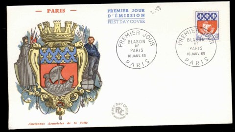 France-1965-Regional-Arms-Paris-FDC