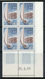 France-1965-Sailboat-60c-pr-MUH