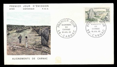 France-1965-Stone-Monuments-Carnac-FDC