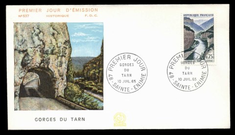 France-1965-Tarn-Gorge-FDC