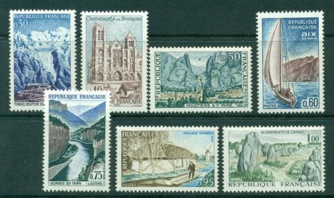 France-1965-Views-7-MUH-Lot24615