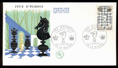 France-1966-Chess-festival-FDC