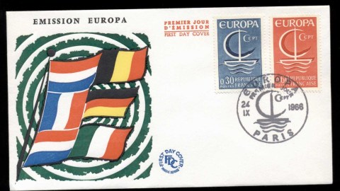 France-1966-Europa-FDC