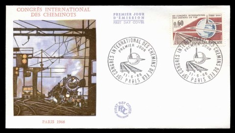 France-1966-International-Railroad-Congress-FDC