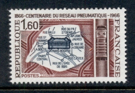 France-1966-Paris-Pneumatic-Post-MUH