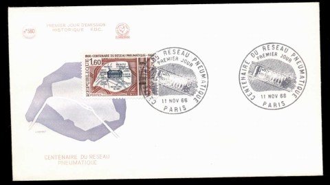 France-1966-Pneumatic-Post-FDC