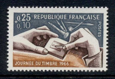 France-1966-Stamp-Day-MUH