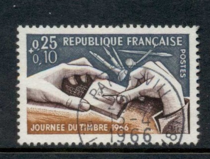 France-1966-Stamp-day-FU