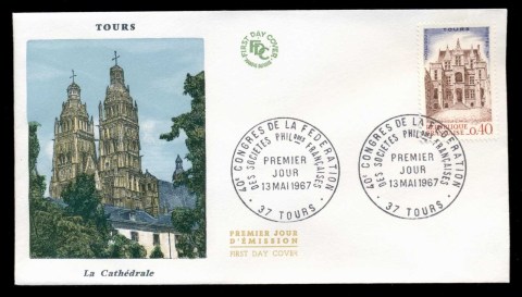 France-1967-Gouin-House-Tours-FDC