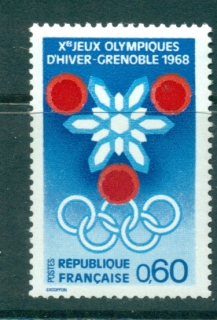 France-1967-Grenoble-Olympics-MUH-Lot29077