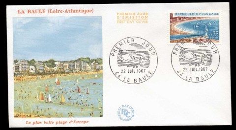 France-1967-La-Baule-Beach-FDC