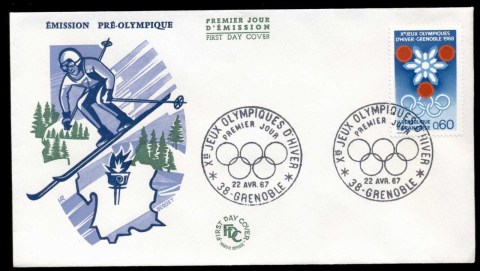 France-1967-Pre-Olympics-Grenoble-FDC