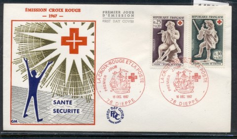 France-1967-Red-Cross-FDC