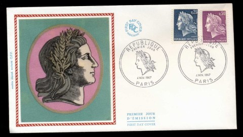 France-1967-Republique-Marianne-FDC