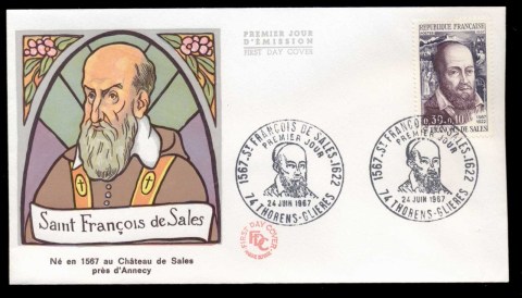 France-1967-Saint-Francis-de-Sales-FDC