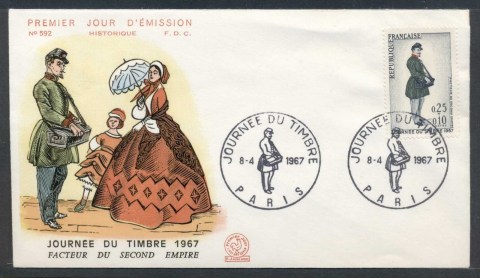 France-1967-Stamp-day-FDC