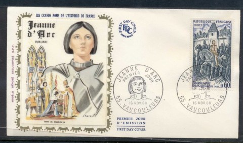 France-1968-Joan-of-Arc-FDC