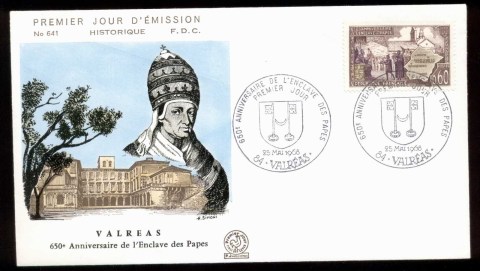 France-1968-Papal-Enlave-FDC