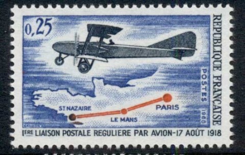 France-1968-Paris-St-Nazaire-Air-Mail-Route-MUH