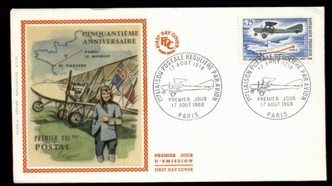 France-1968-Paris-To-nazaire-Airmail