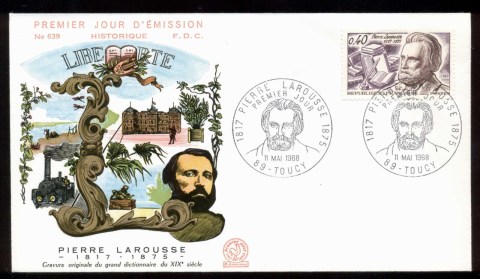 France-1968-Pierre-larousse-FDC