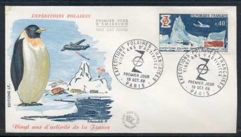 France-1968-Polar-Expeditions-FDC