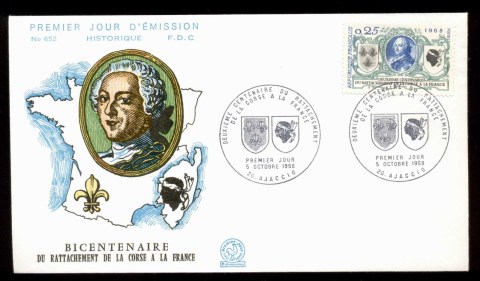 France-1968-Return-of-Corsica-FDC