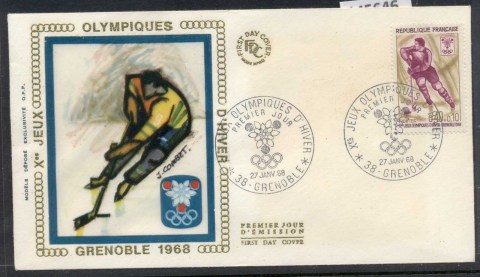 France-1968-Winter-Olympics-Grenoble-Ice-Hockey-FDC