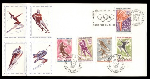 France-1968-Winter-Olympics-Grenoble-card-folded-FDC