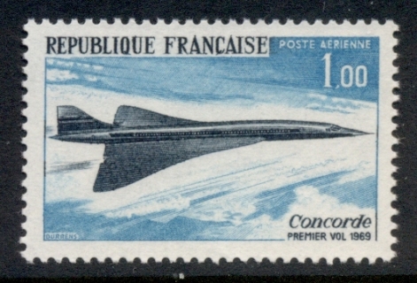 France-1969-Air-Mail-Concorde-MUH