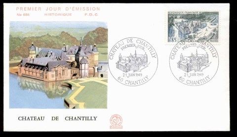 France-1969-Chateau-de-Chantilly-FDC_2