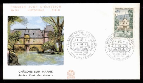 France-1969-Chateau-de-Marche-FDC