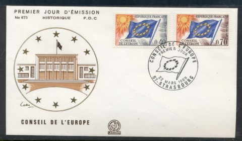 France-1969-Council-of-Europe-FDC