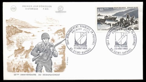 France-1969-French-Troops-landing-in-Provence-FDC