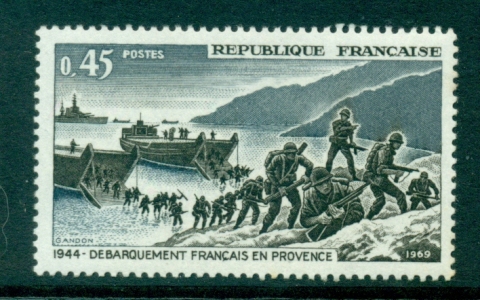 France-1969-French-troops-landing-in-Provence-MUH-Lot29105