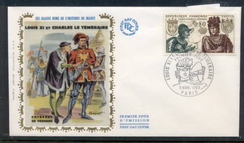 France-1969-Louis-XI-Charles-le-Temeraire-FDC