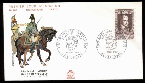 France-1969-Marshal-Lannes-FDC