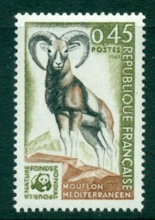 France-1969-Mouflon-Wildlife-Protection-MUH-Lot24644