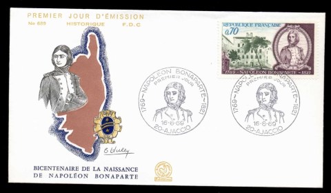 France-1969-Napoleon-Bonaparte-FDC