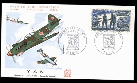 France-1969-Russian-French-Aviators-FDC