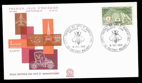 France-1969-School-of-Arts-Manufacturing-FDC