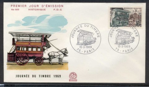 France-1969-Stamp-day-FDC