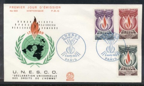 France-1969-UNESCO-FDC