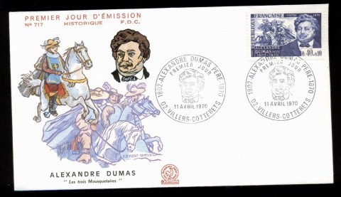 France-1970-Alexandre-Dumas-FDC