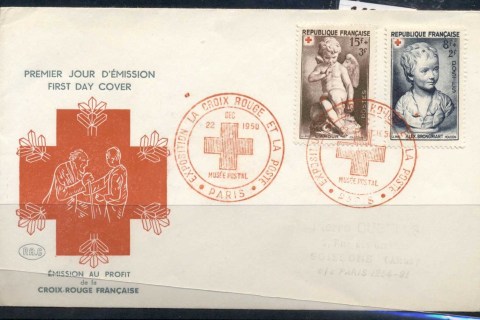 France-1950-Red-Cross-FDC